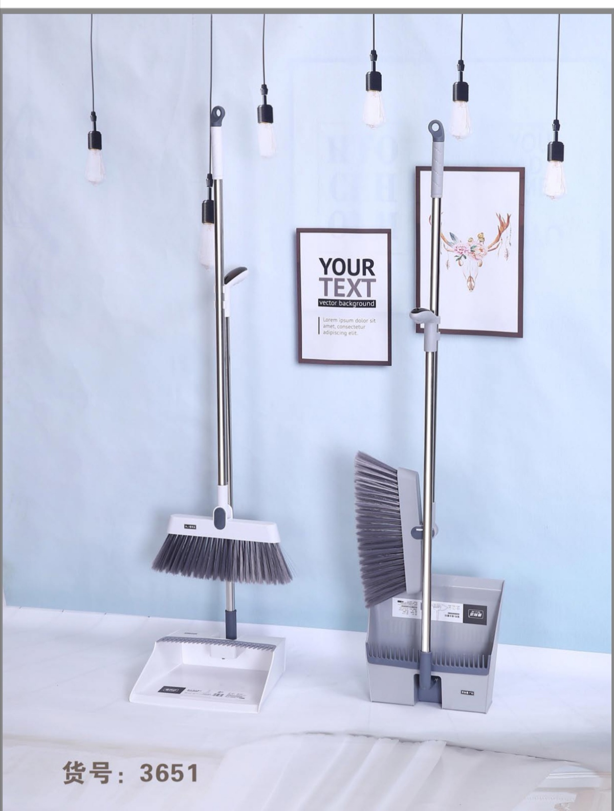 Broom set sweep bucket high grade broom thumbnail