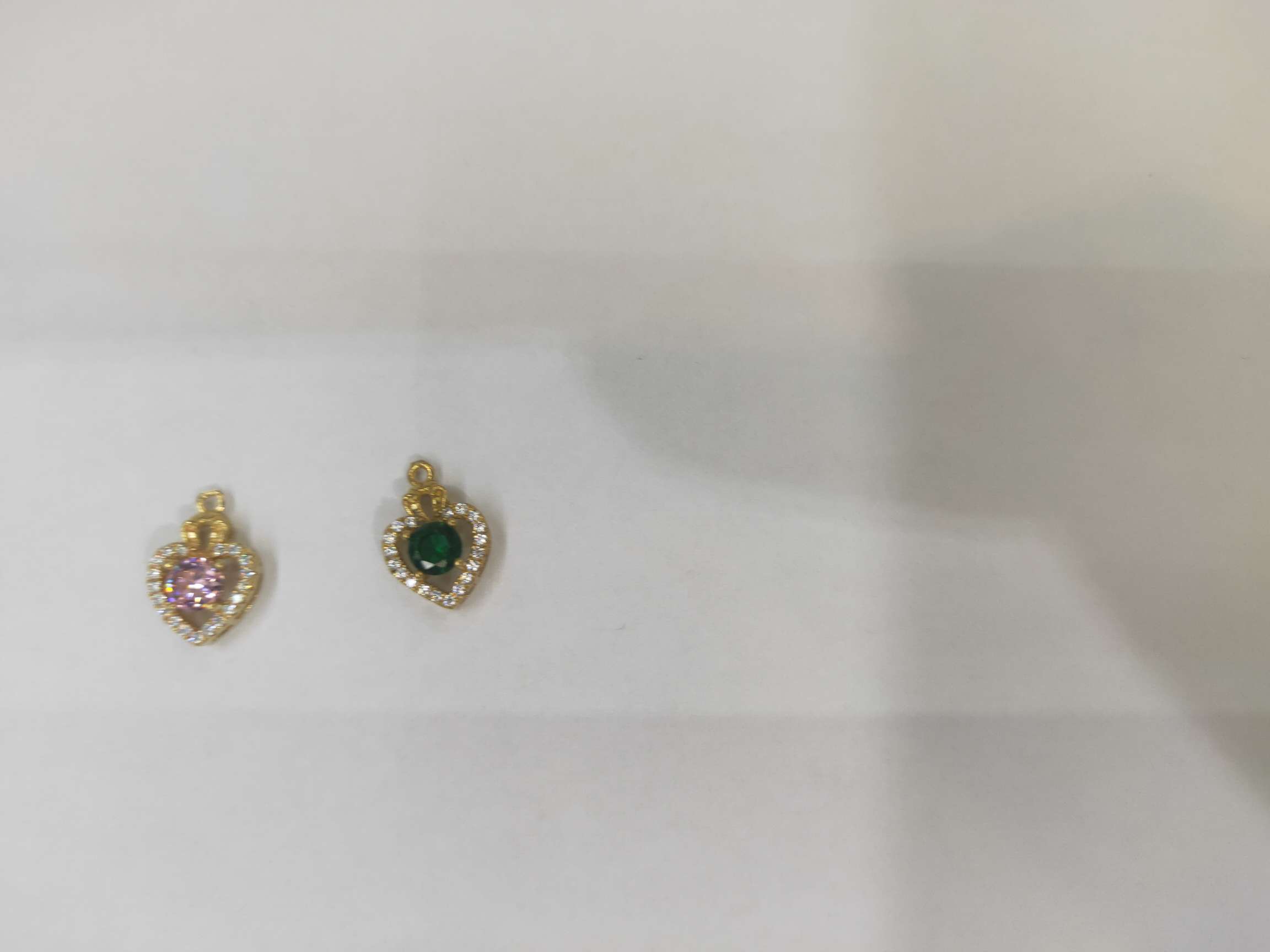 Copper fittings for diamond earrings thumbnail