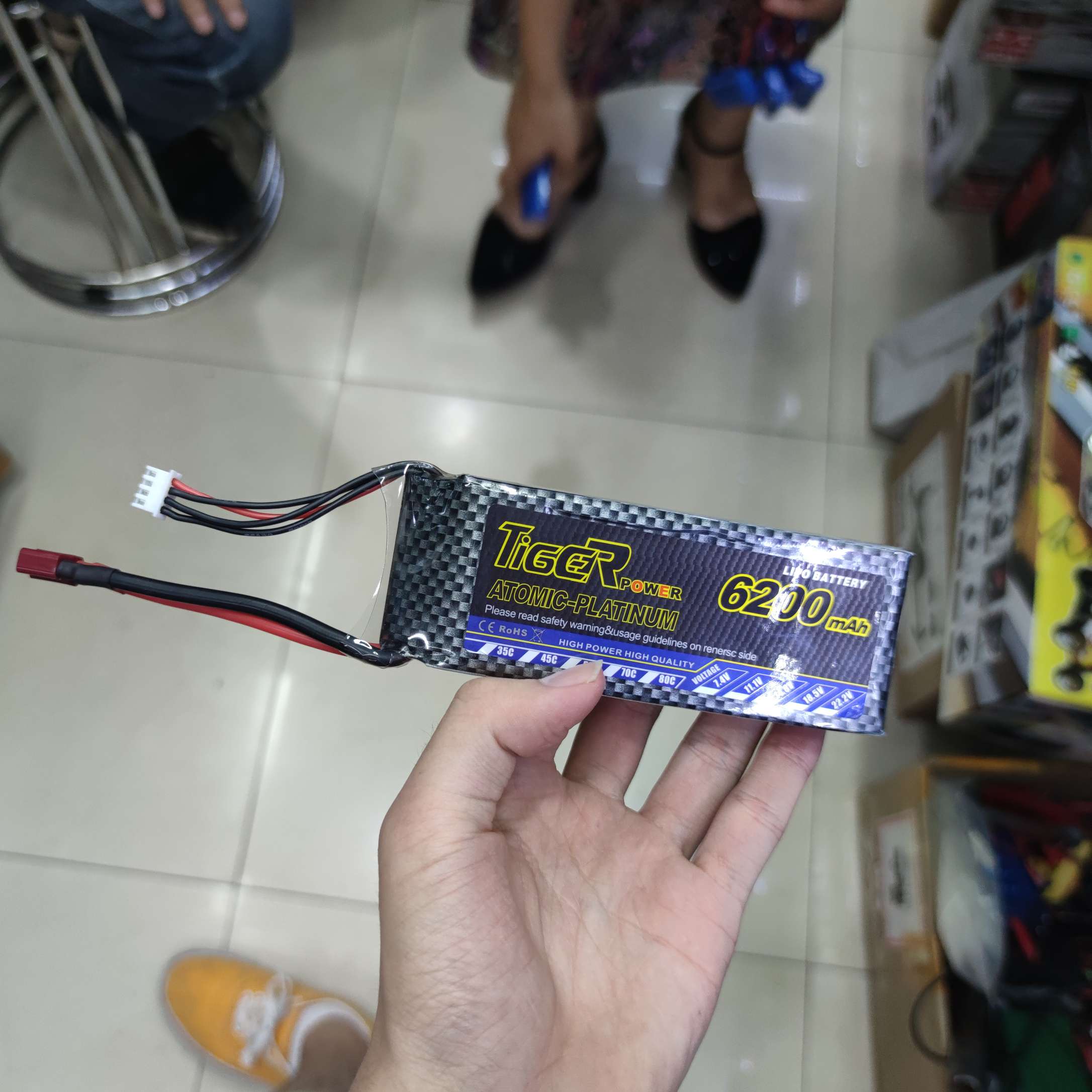 Large capacity lithium battery for model car