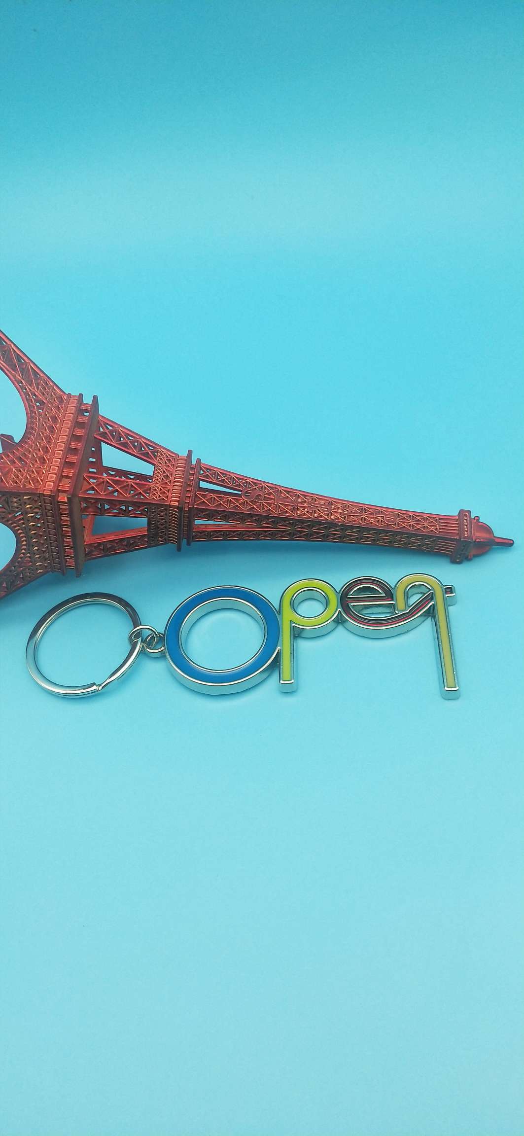 OPEN English letter keychain undefined
