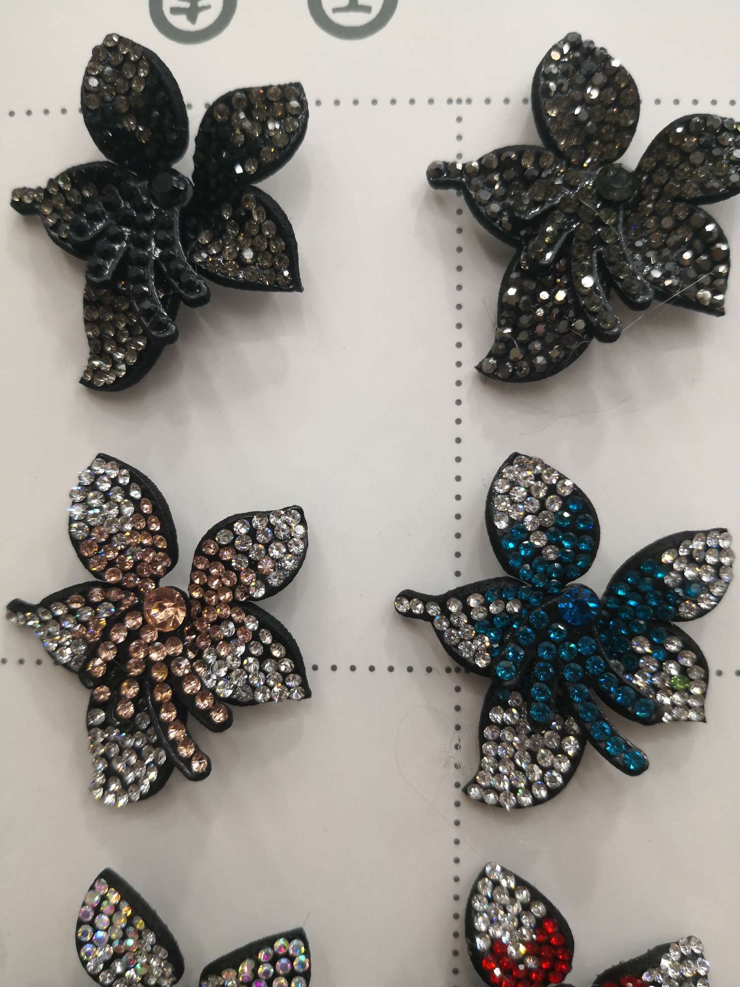 Bow, rhinestone, shoe flower, clothing accessory, headwear, decoration, belt decoration, hat, headband decoration, 36