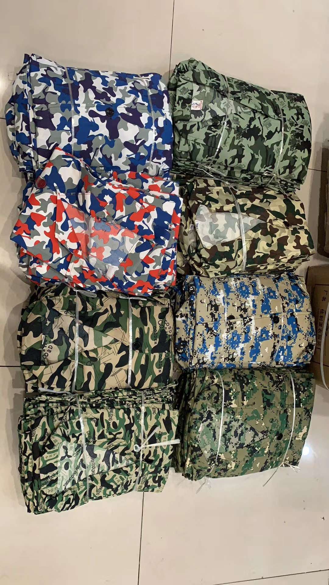 Work clothes, labor protection long-sleeved shirts, camouflage gowns, work uniforms, dust-proof suits, coveralls, handling and welding suits undefined