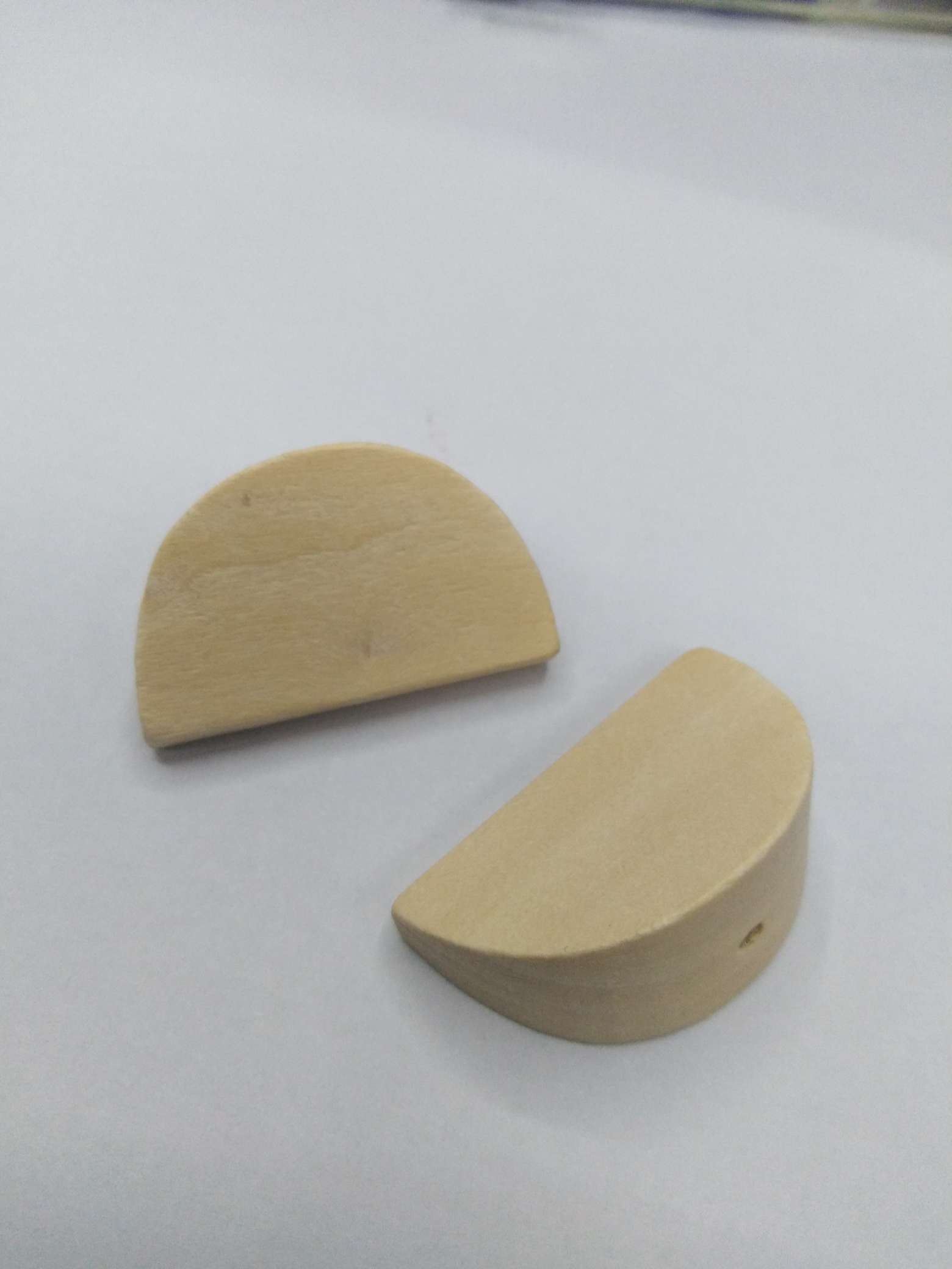 diy moon-shaped wooden jewelry accessories, earrings and necklaces, factory direct sales details Picture