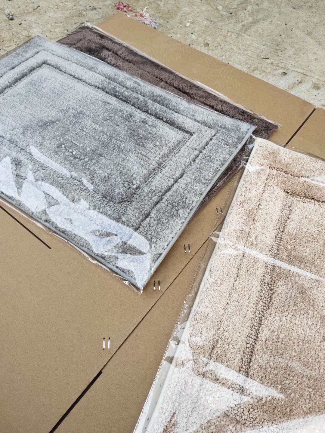 New TPR super fine fiber frame mat, plain super fine fiber floor mat, anti-slip floor mat, door mat, foot mat, polyester super fine fiber mat undefined
