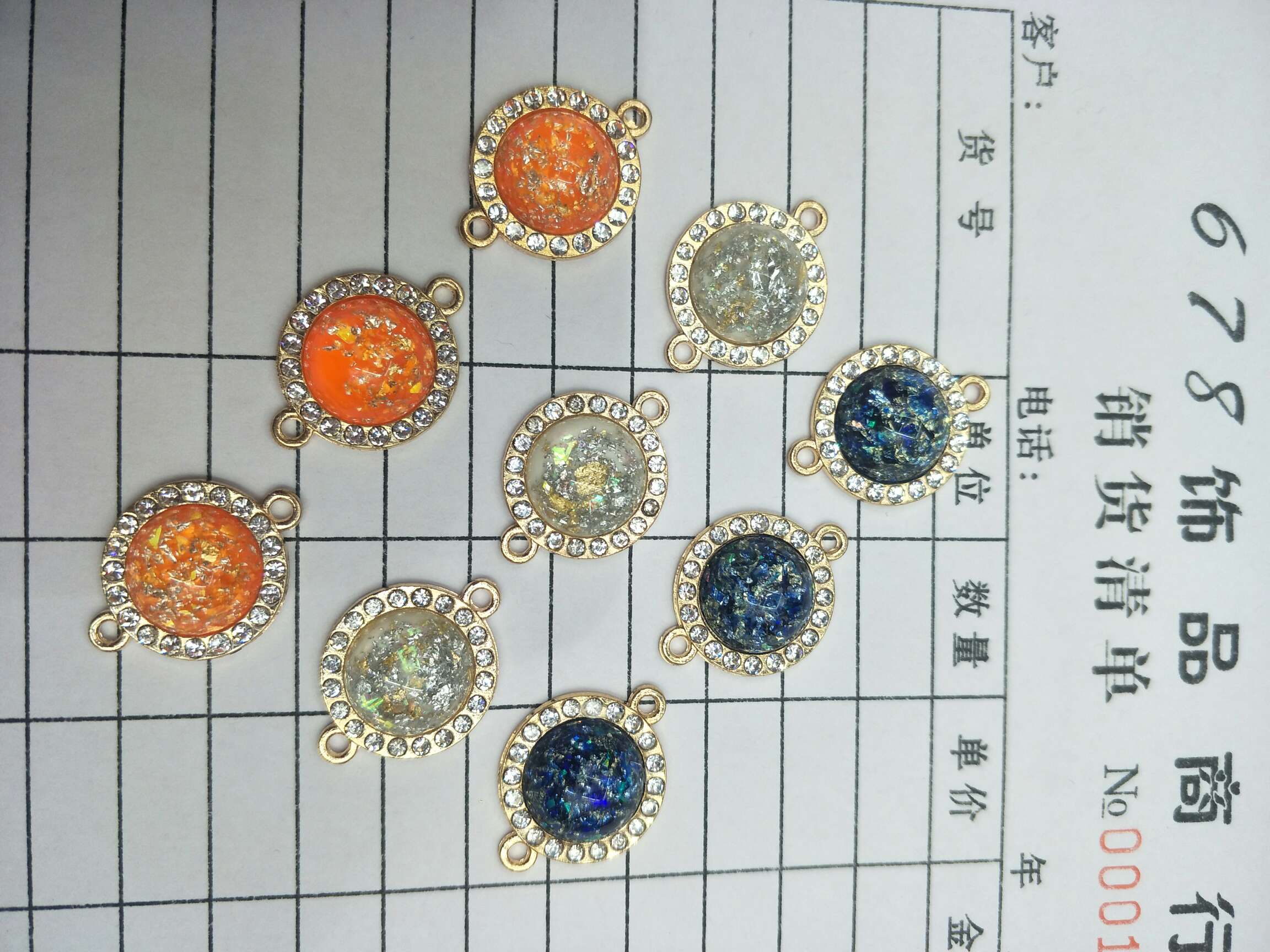 The bracelet connects the fittings, the dot drills the circle.