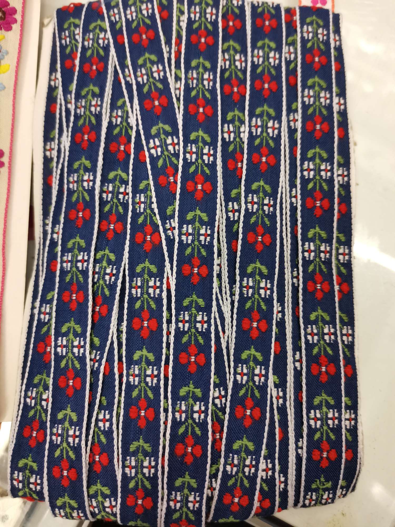 Cotton Webbing, Flower Pattern Clothing Accessories Xin Hua Accessories Clothing Trademark
