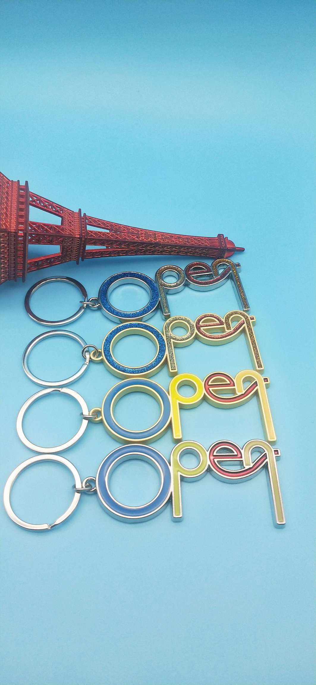 OPEN English letter keychain undefined