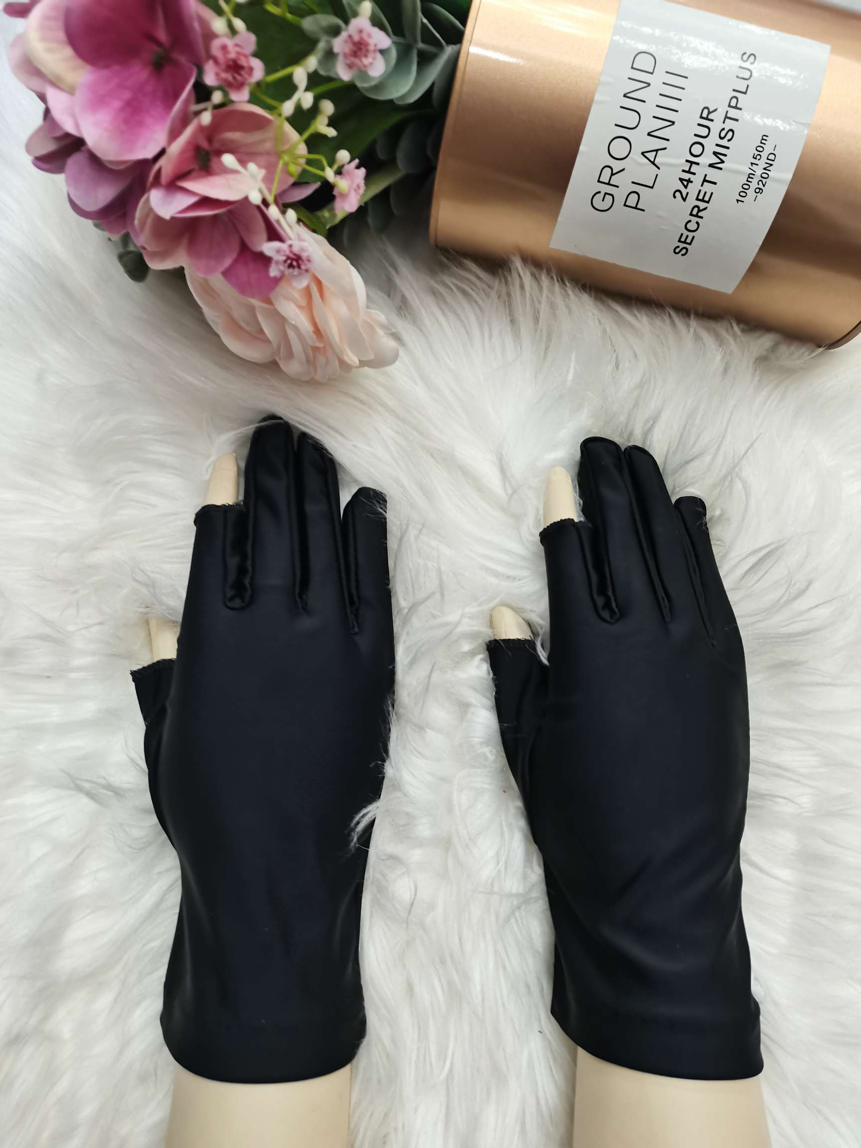 Spandex elastic two-finger gloves thumbnail