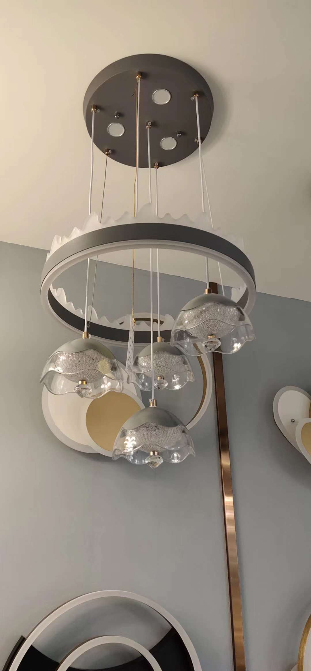 Household chandeliers, crystal ceiling lamps, lighting fixtures, living room, dining room, study, corridor decoration and lighting Item Picture