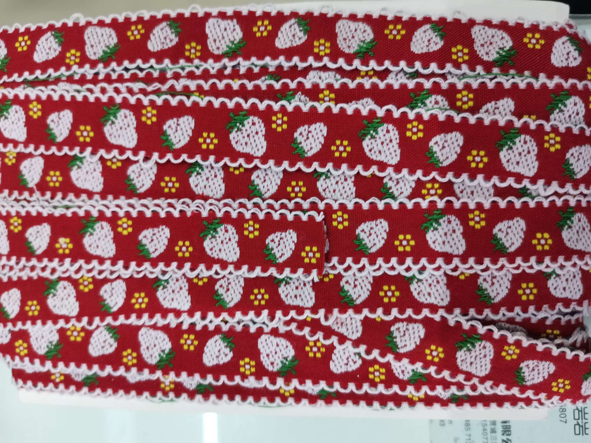 Cotton Belt Webbing, Fruit Pattern Clothing Accessories Xin Hua Accessories Clothing Trademark