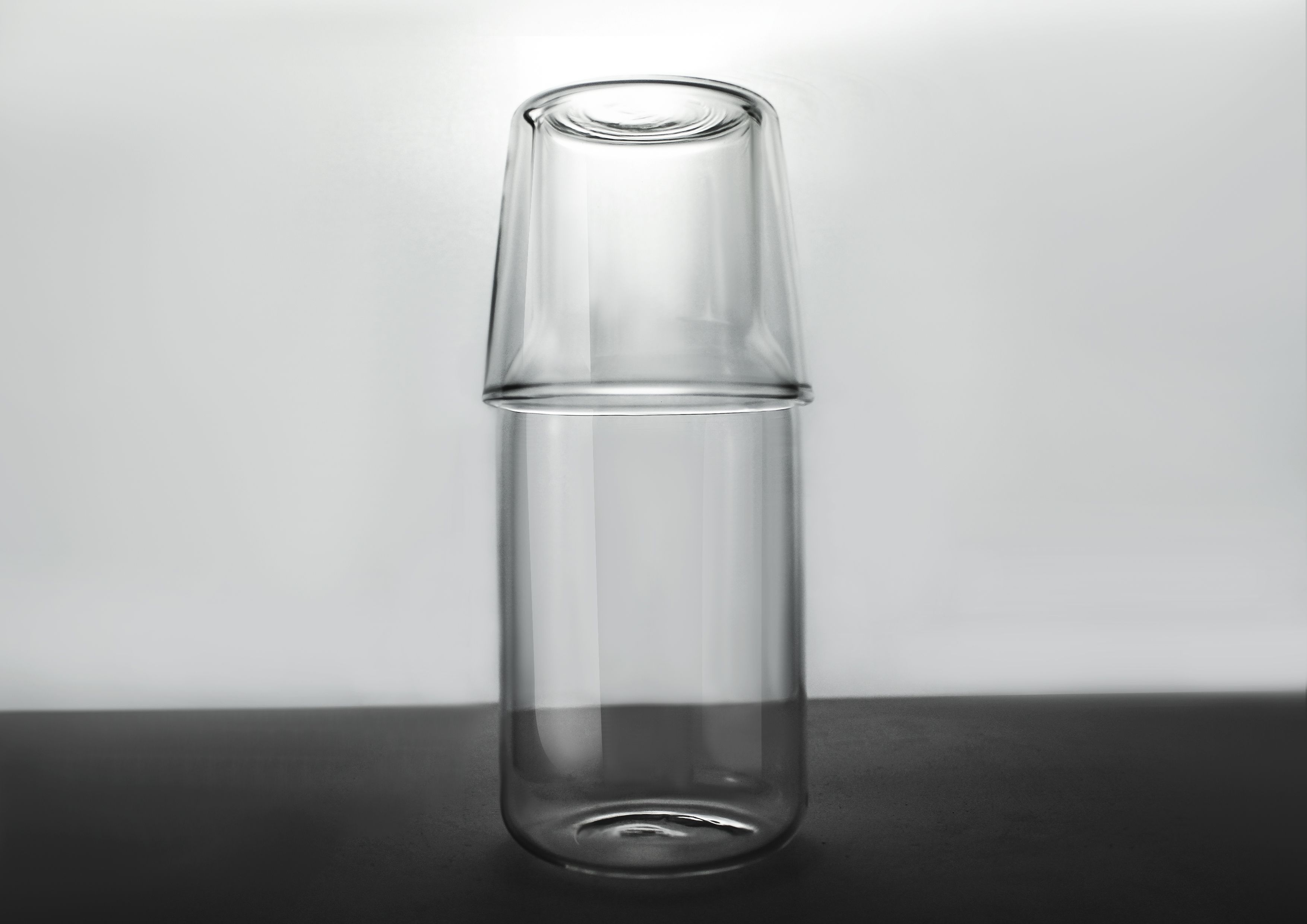 Bottle And Cup Integrated High Borosilicate Glass details Picture