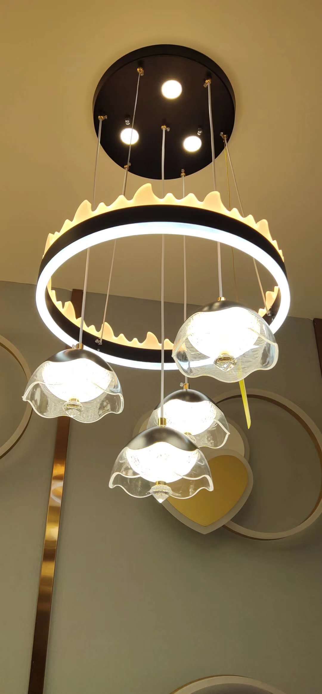 Household chandeliers, crystal ceiling lamps, lighting fixtures, living room, dining room, study, corridor decoration and lighting