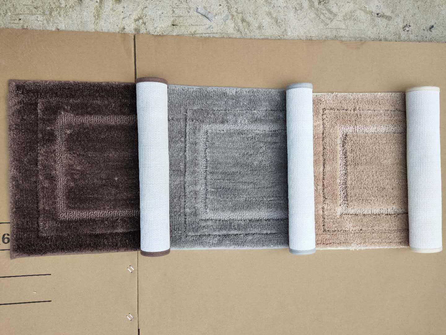 New TPR super fine fiber frame mat, plain super fine fiber floor mat, anti-slip floor mat, door mat, foot mat, polyester super fine fiber mat undefined