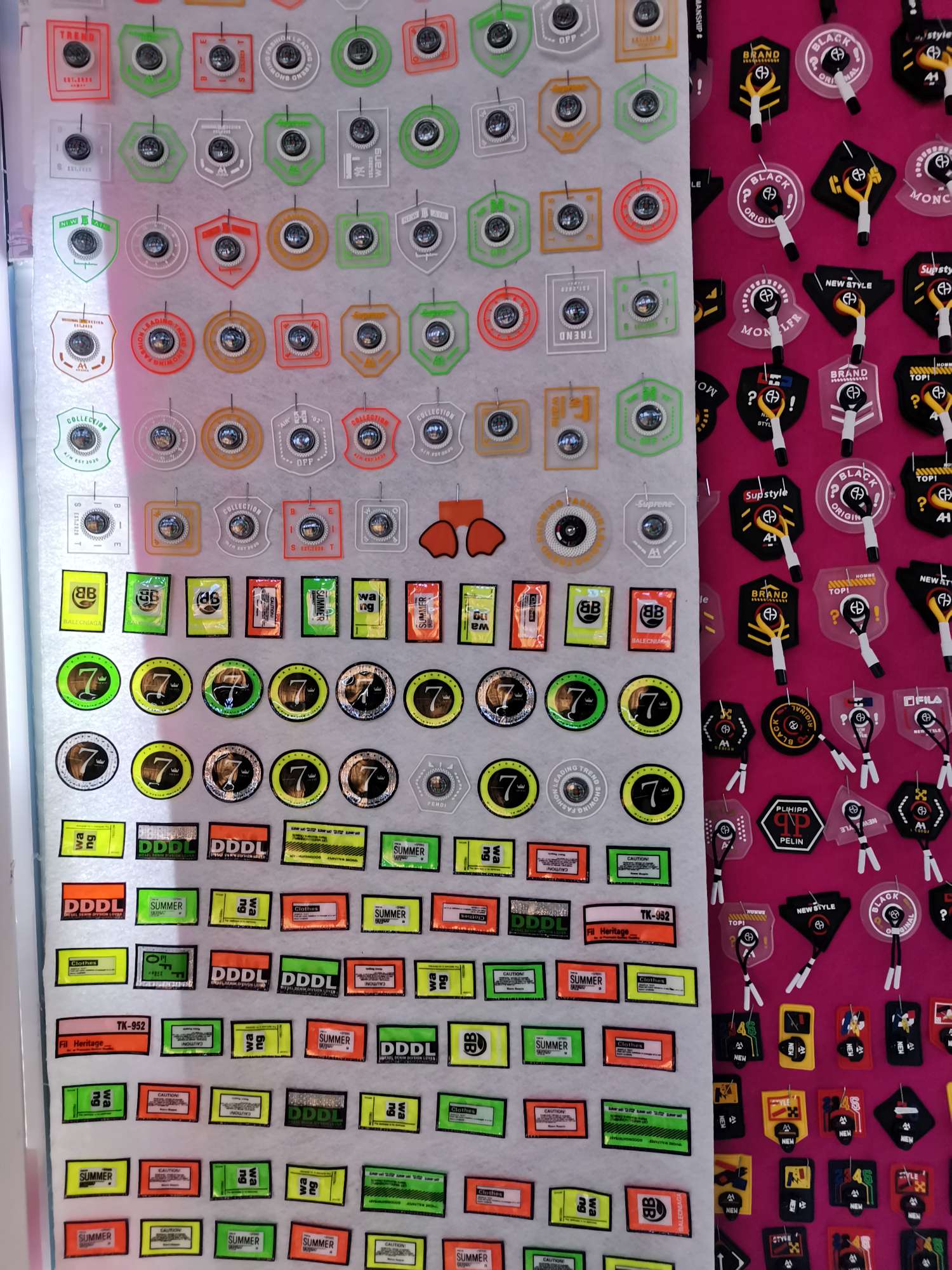 Ribbon Decoration Label, Color Clothing Accessories Cloth Label Collar Label Silk Screen Woven Label