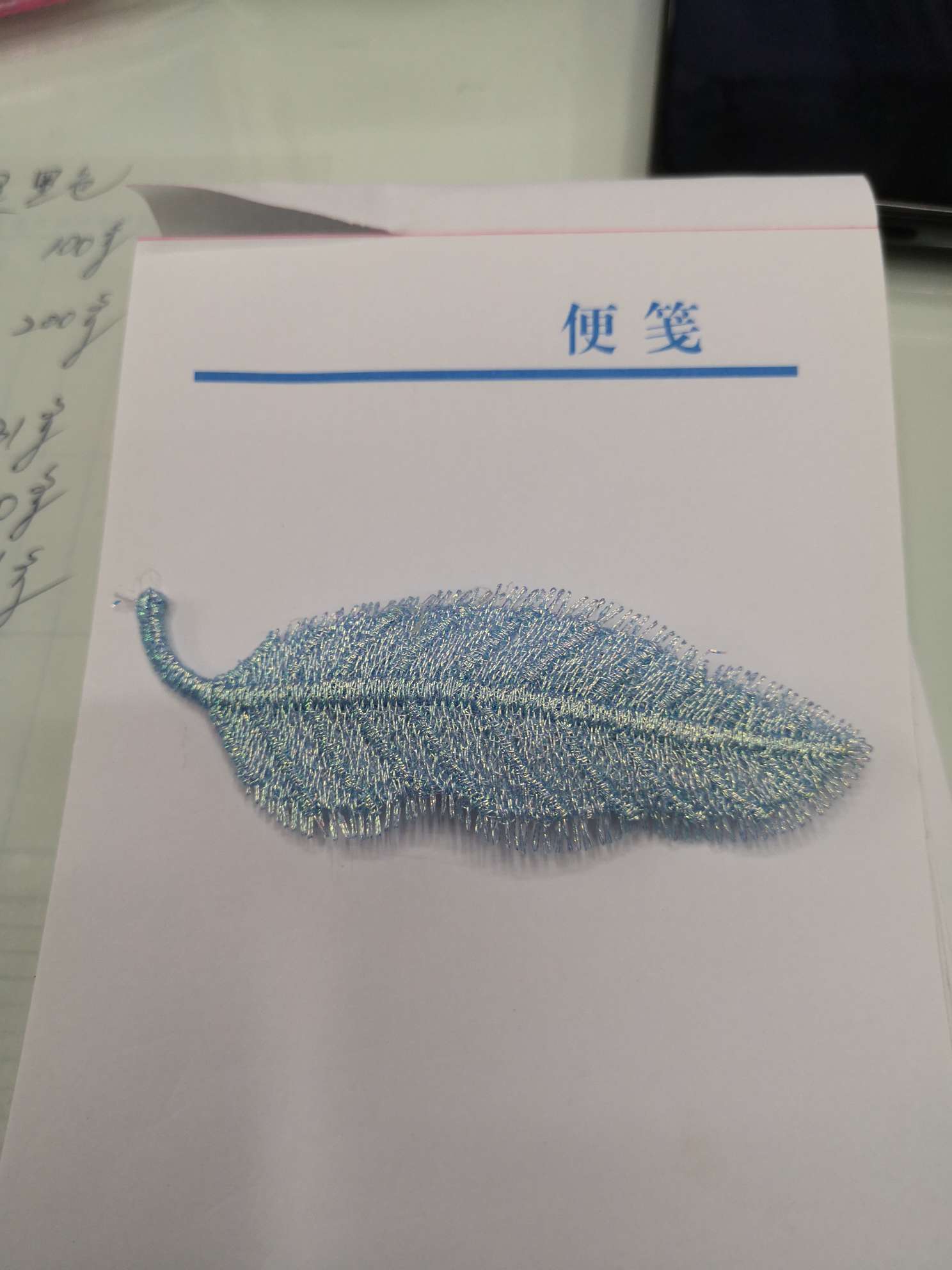 High-quality original factory premium new accessories with golden thread leaf blue lace in stock