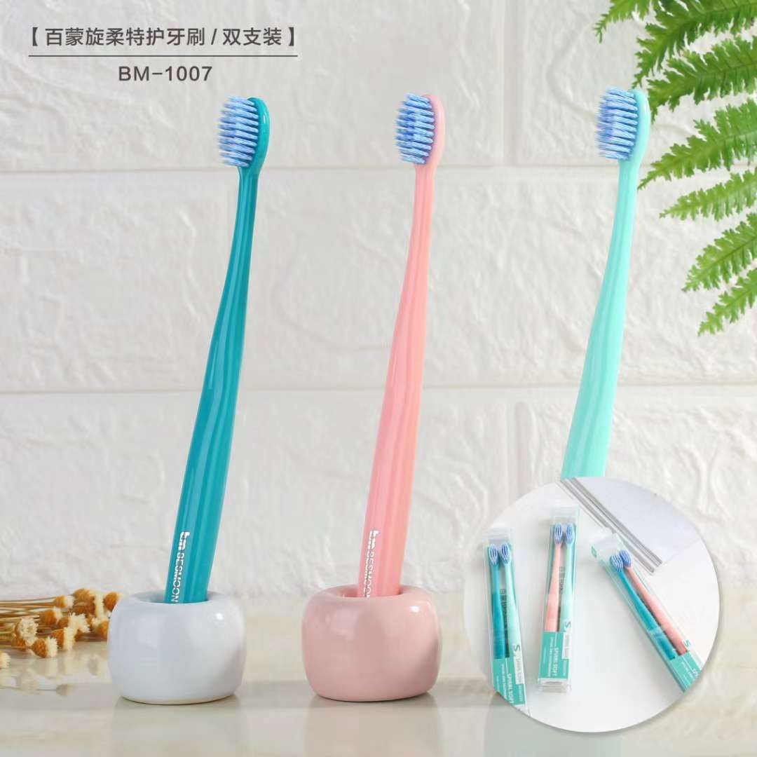 Bm-1007 Double Momont Tube Toothbrush Series
Flexible Special Care Toothbrush
1006 Model (Single Pack)
Model 1007 (Double Pack)
Germany Imported Two-Color Spiral Brush Wire, undefined