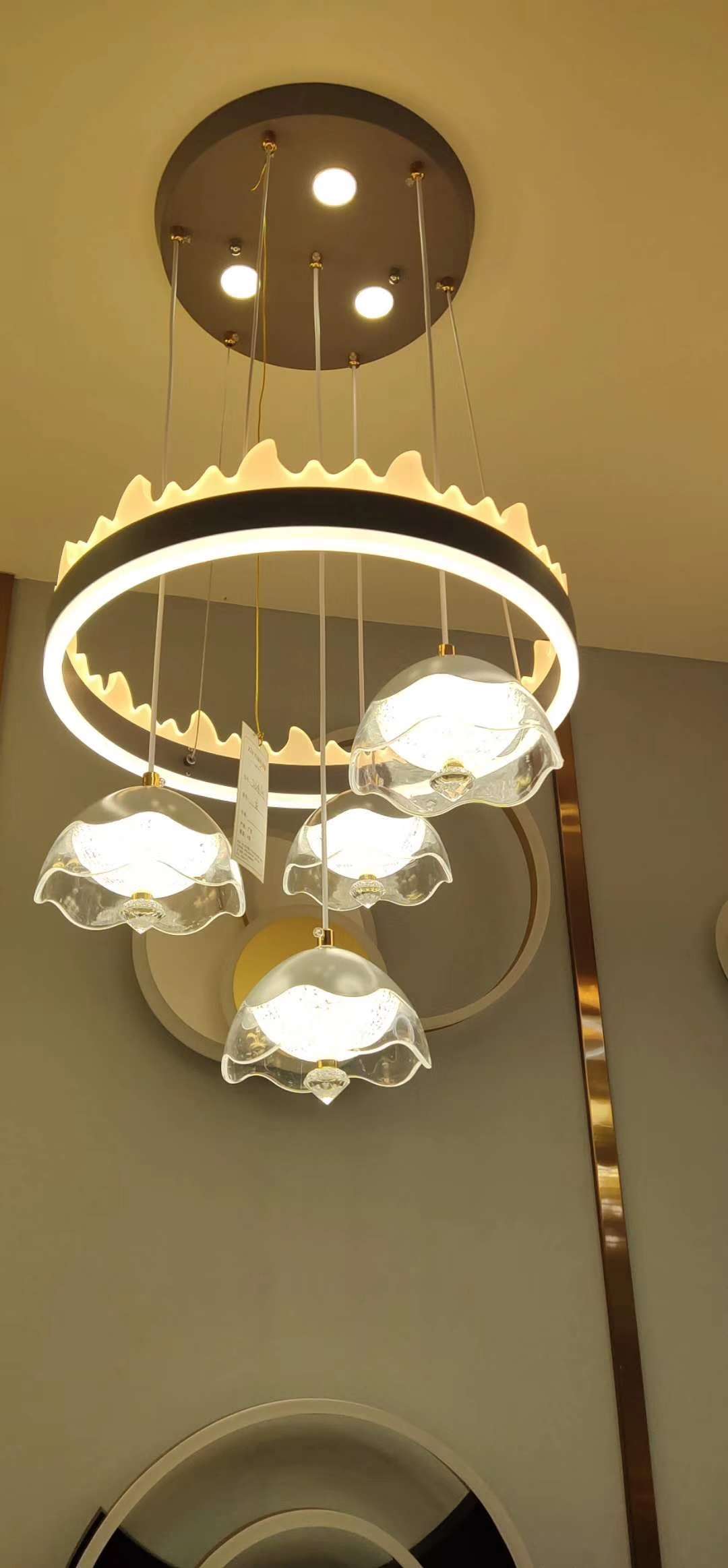 Household chandeliers, crystal ceiling lamps, lighting fixtures, living room, dining room, study, corridor decoration and lighting Specification image
