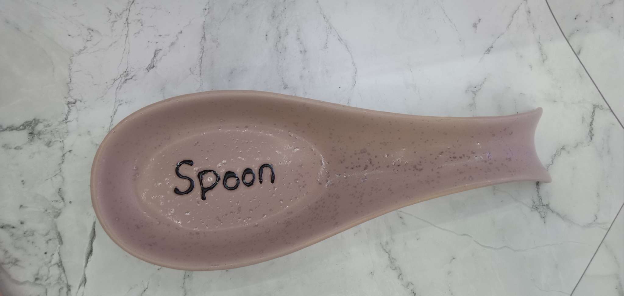 Spoon holder 紫红色刀叉陶瓷勺垫 厨具锅铲垫