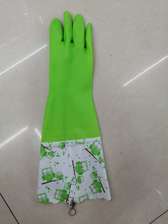 绿色加棉接袖手套
