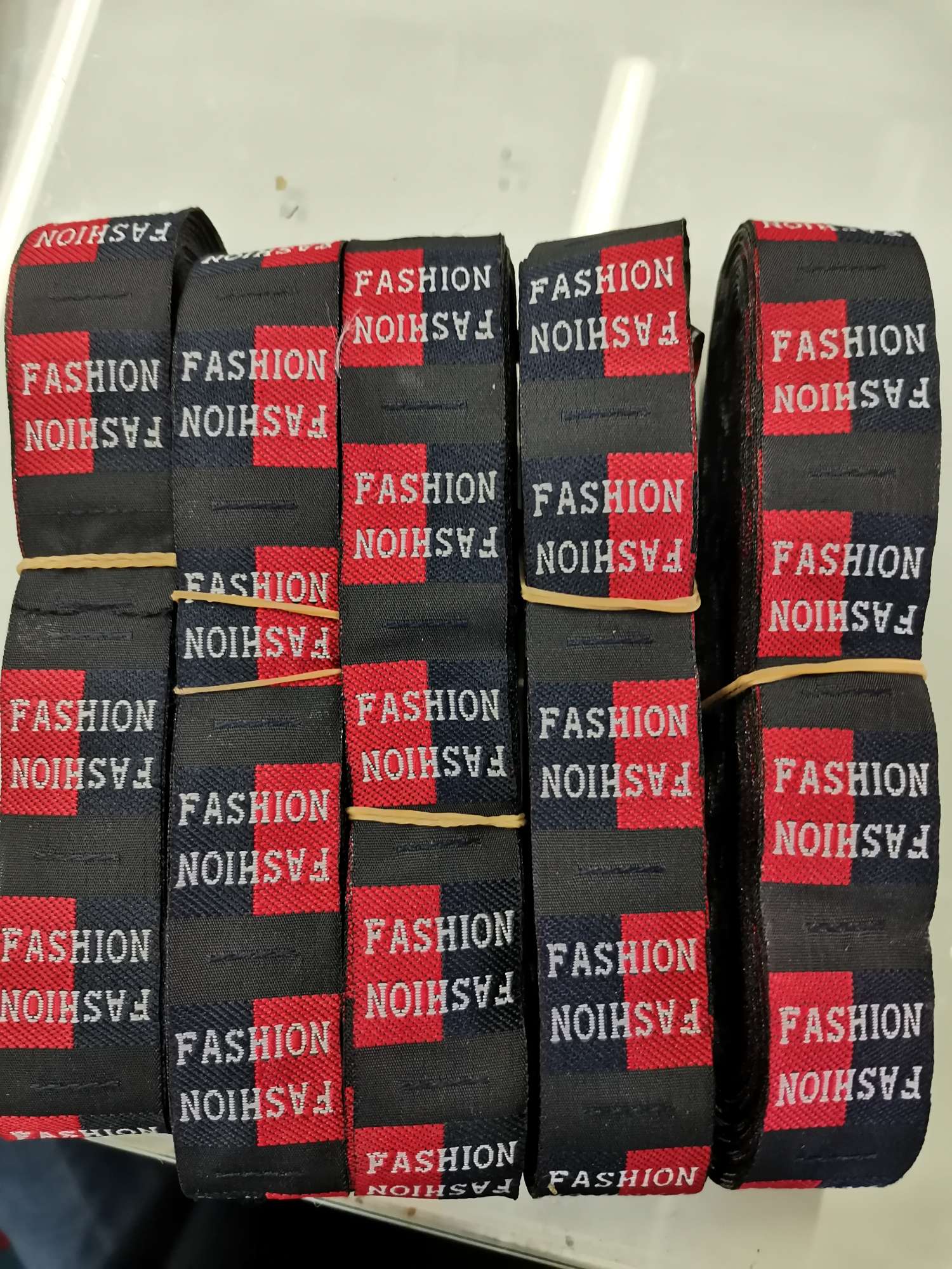 Universal Clip Label Clothing Accessories Cloth Label Collar Label Silk Screen Woven Label