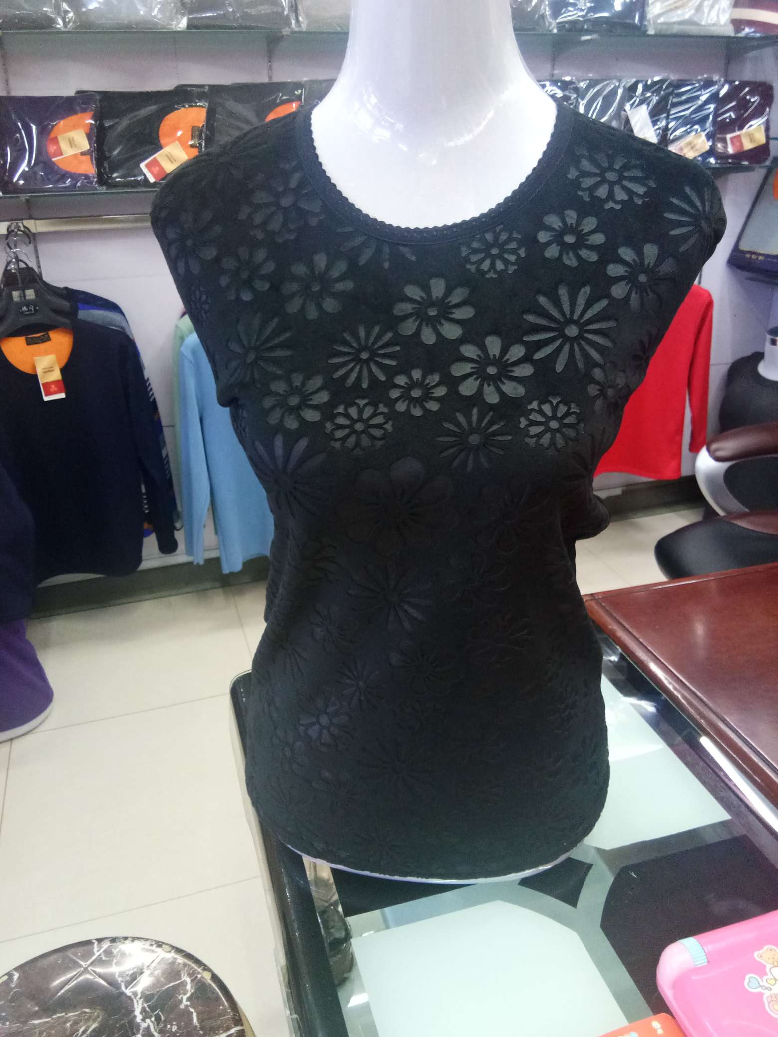 Double Face Velvet Embossed Female Soil Item Picture