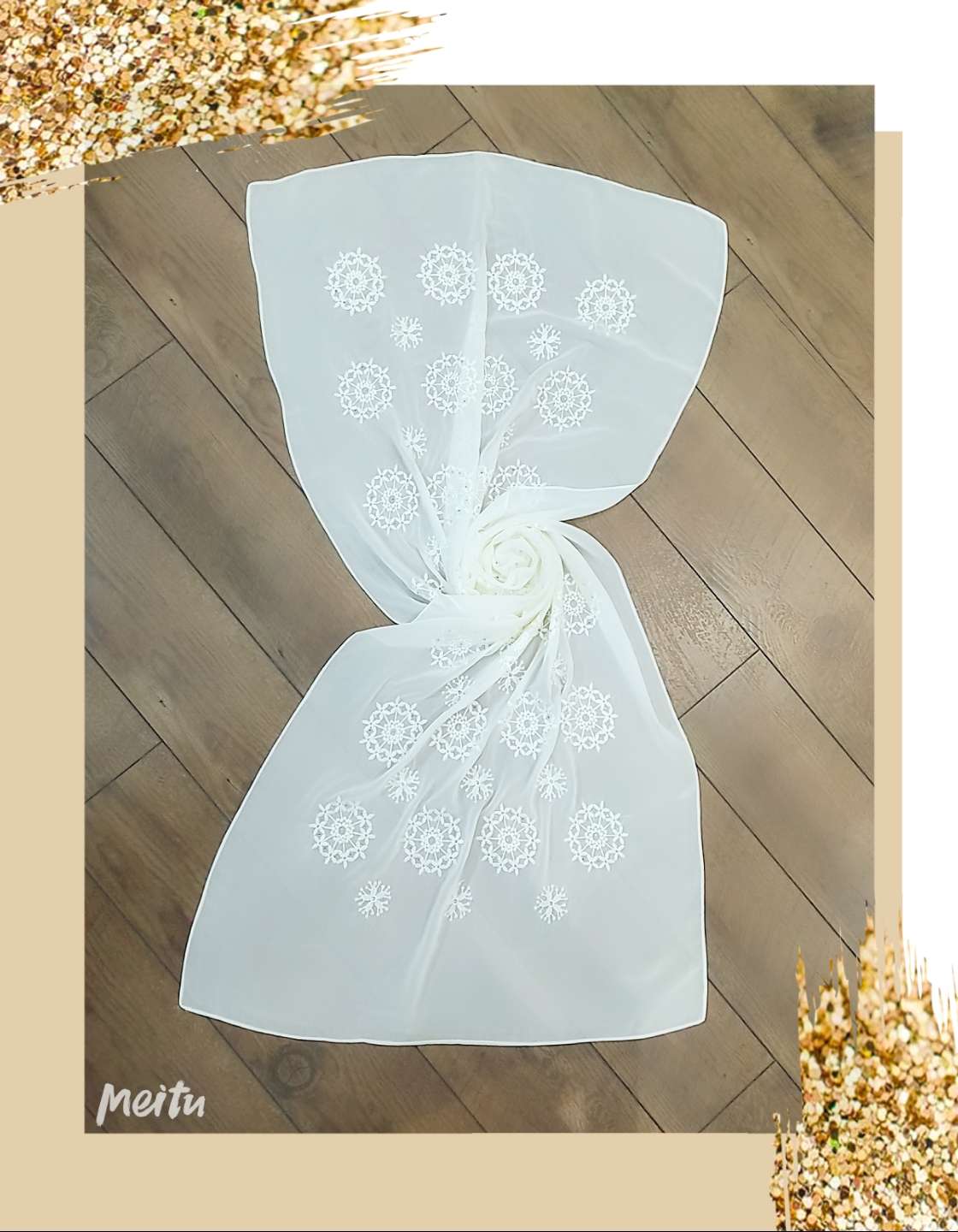 Embroidered scarf color shawl shawl