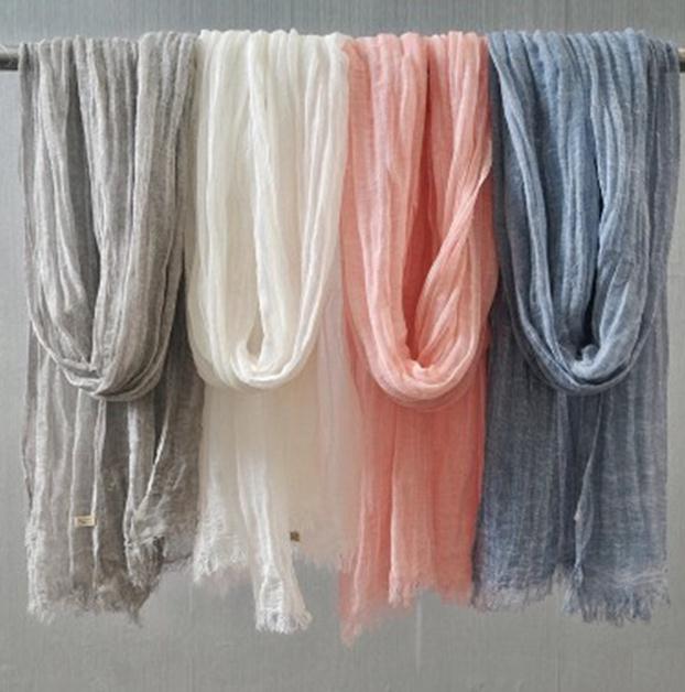 爆款民族风情侣围巾 文艺棉麻流苏围脖 女士配饰定制批发