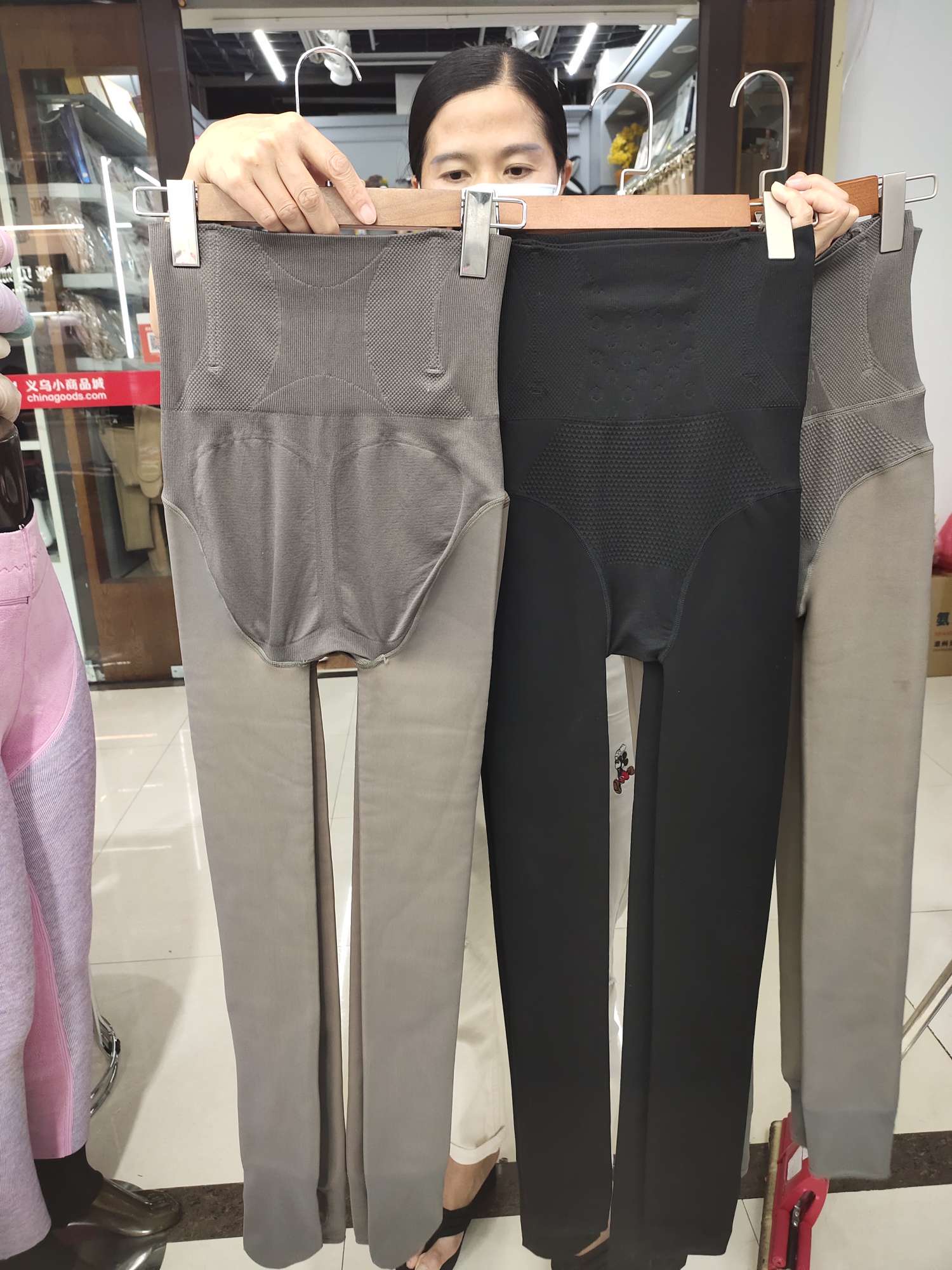 鱼骨收腹提臀空姐女裤