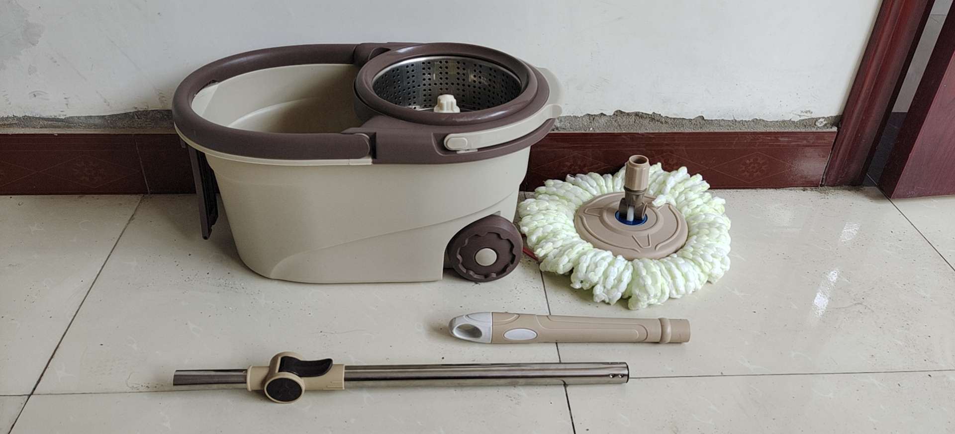 Mops Spin mops good for dragging lazy mops