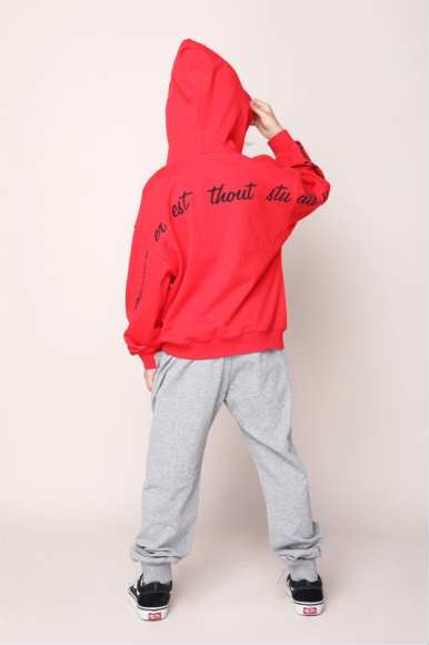 运动卫衣实物图