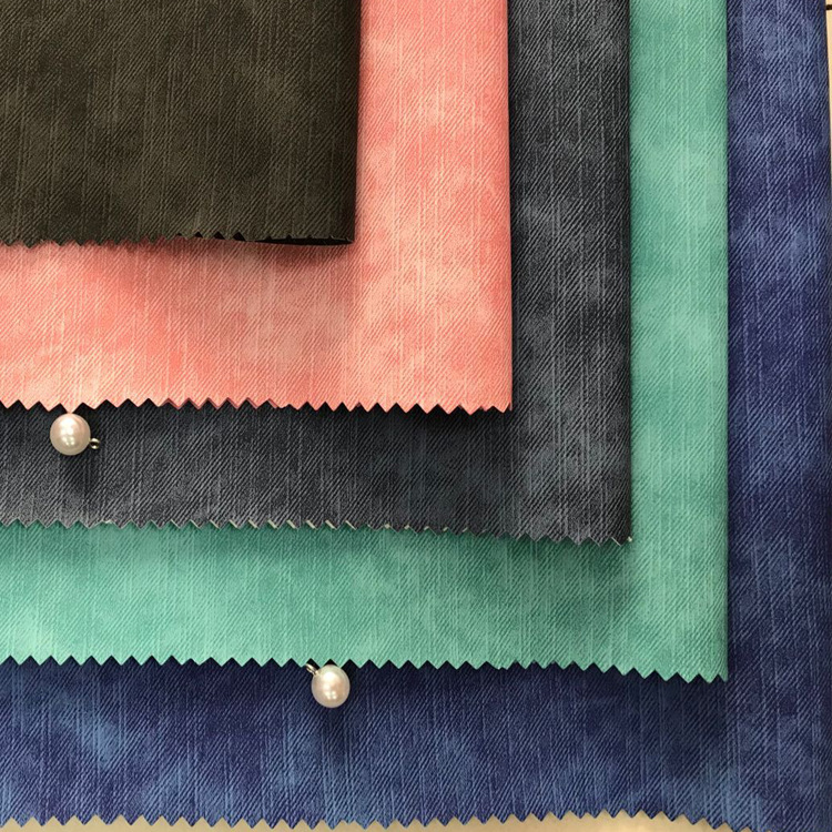 PU eco-friendly denim textured Yamba spunlace non-woven fabric Item Picture