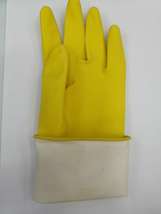 50g黄色喷绒手套