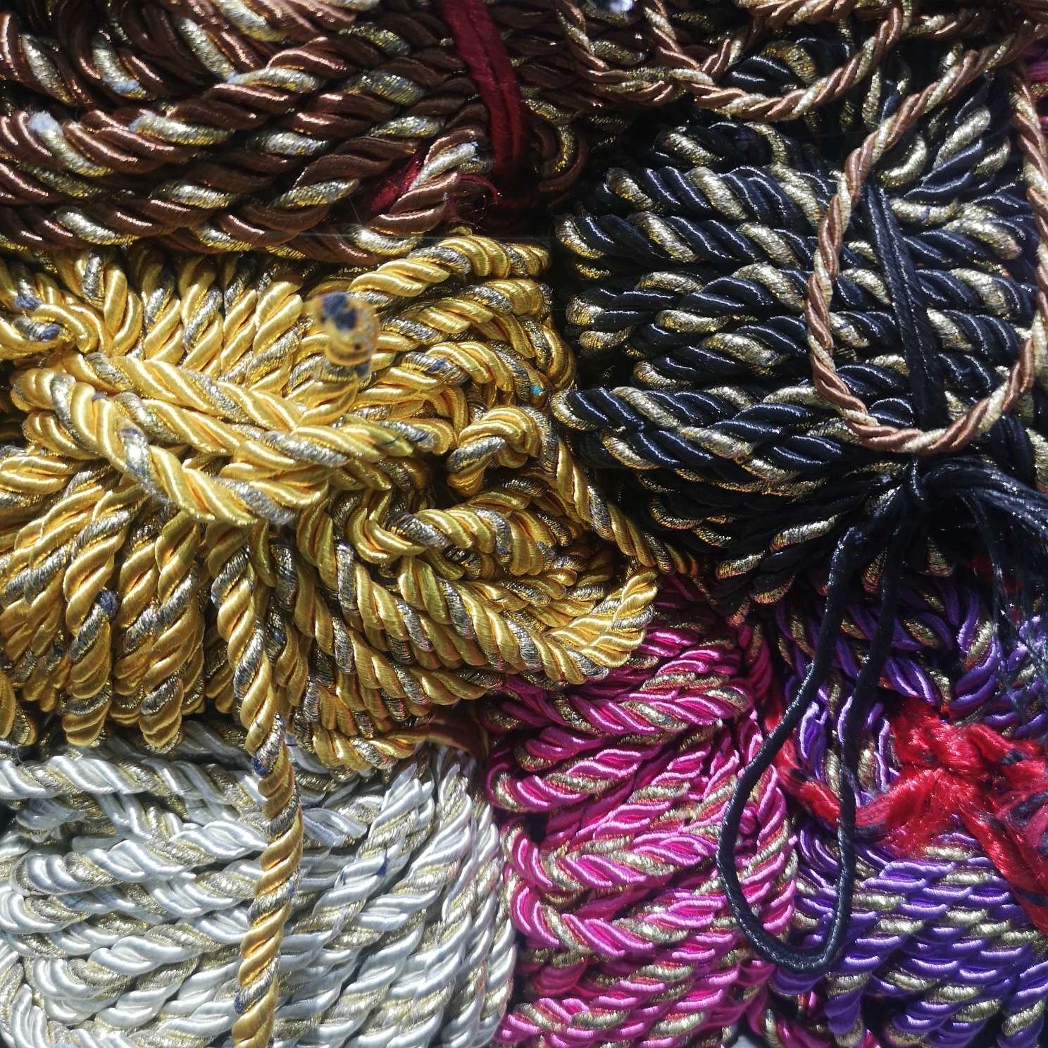 5Mm Three-Strand Rope Hand String Crafts Elastic Elastic Rope Spot Wholesale