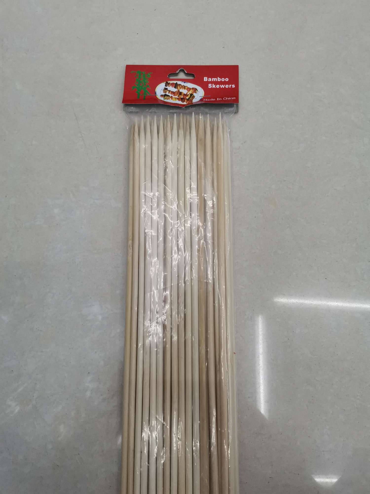 5.0MM*40CM红卡包装：烧烤竹签