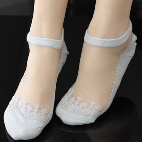 Internet-famous best-selling lace socks, boat socks, fashionable and trendy socks, lace socks, crystal glass stockings, five-finger socks, pantyhose, mid-calf socks, cotton socks, student socks, Japanese and Korean popular socks Item Picture