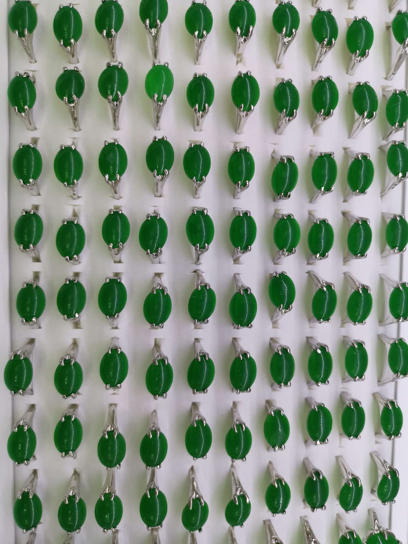 Imitation jade alloy ring popular jewelry