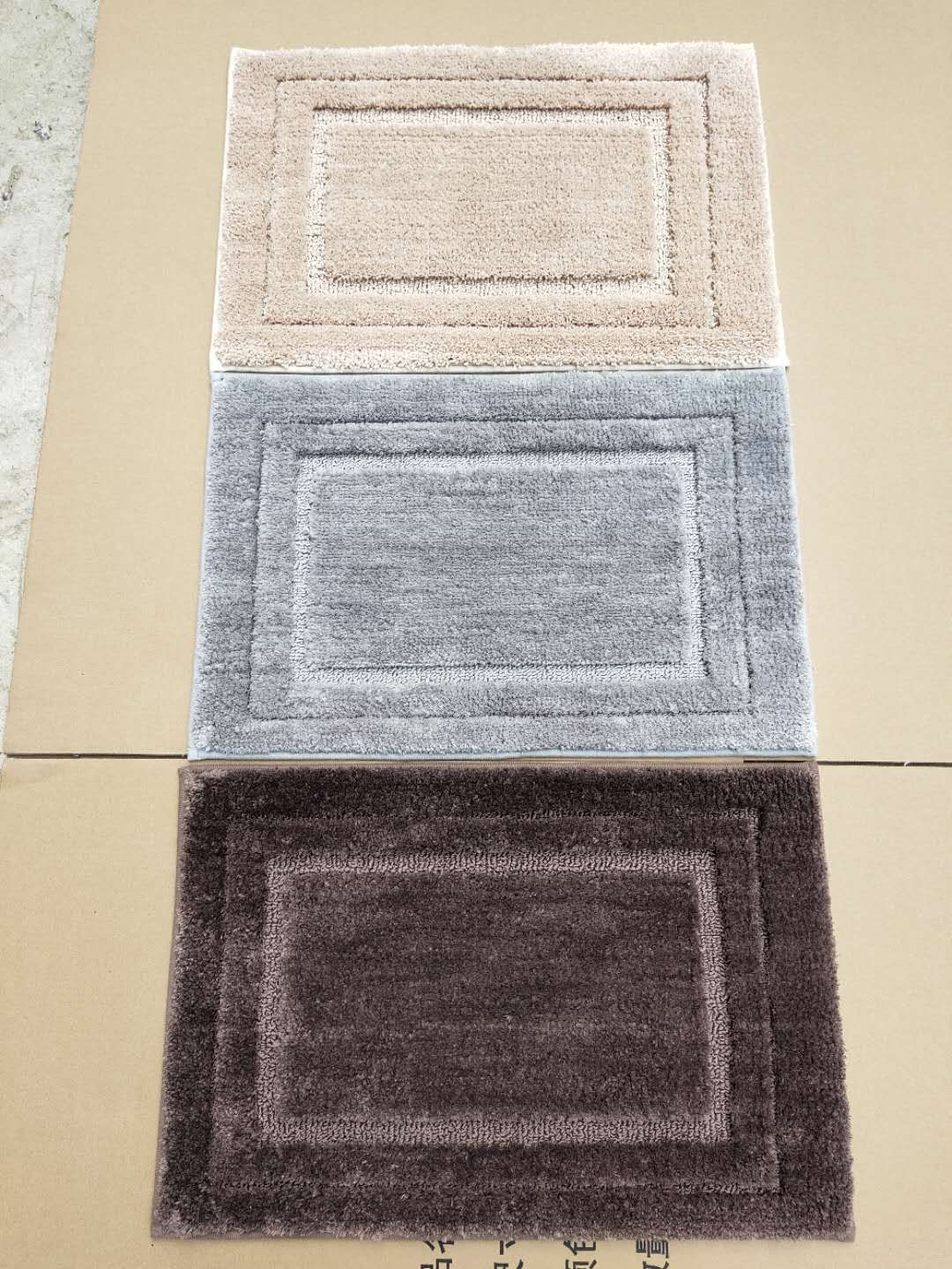 New TPR super fine fiber frame mat, plain super fine fiber floor mat, anti-slip floor mat, door mat, foot mat, polyester super fine fiber mat undefined