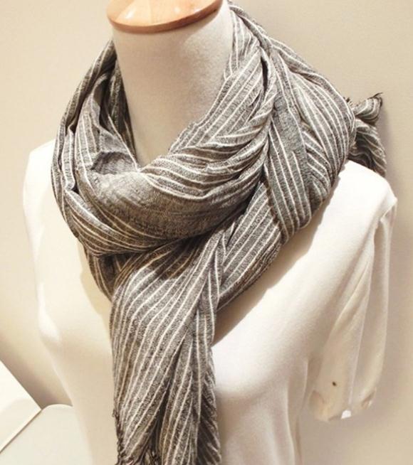 外贸爆款棉麻围巾 秋冬保暖条纹防晒披肩 情侣配饰礼品义乌批发