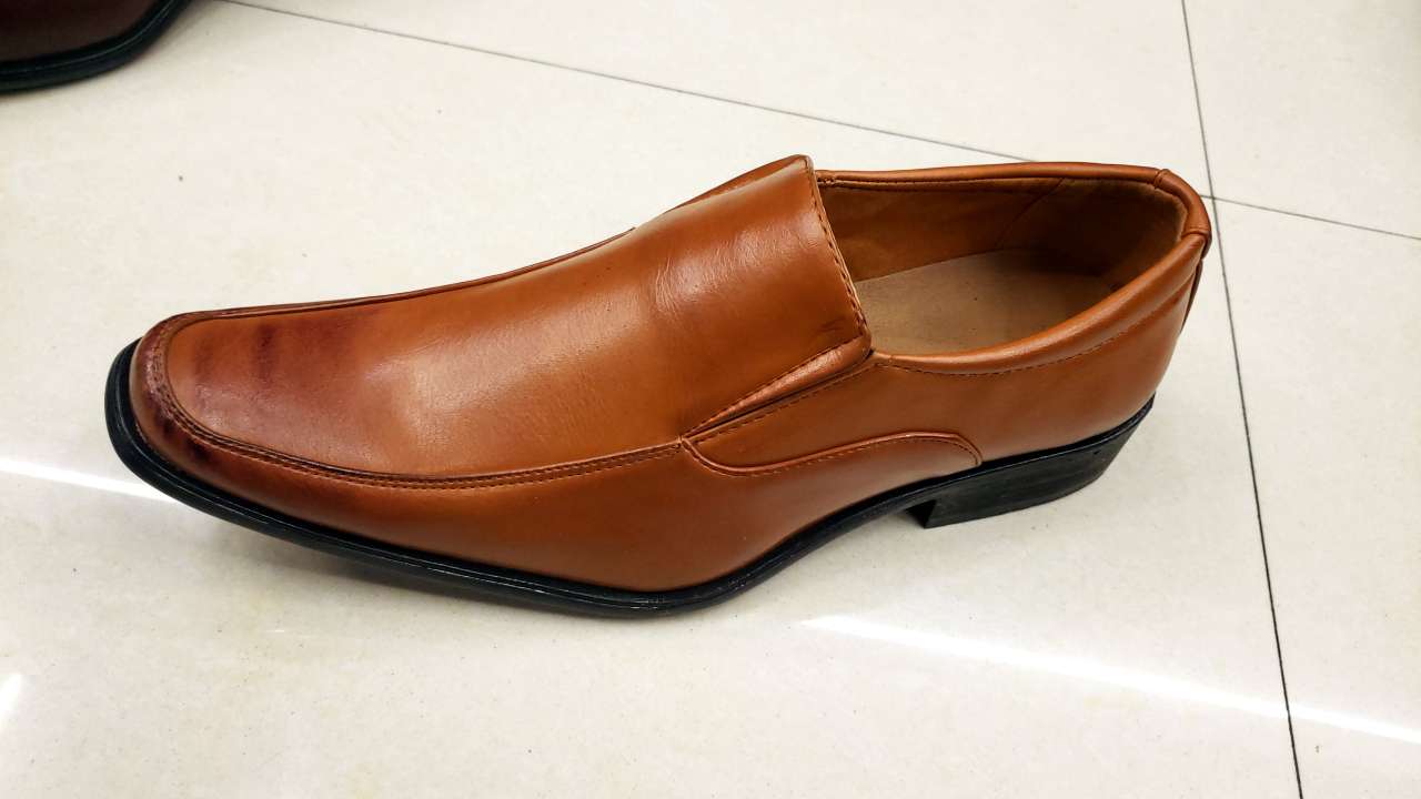 Formal suit leather shoes. details Picture