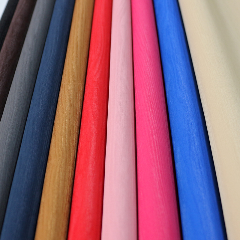 Velvety wood grain leather 2020 new style eyeglass case, jewelry notebook, non-woven fabric bottom, wine box packaging leather material Application Scenario