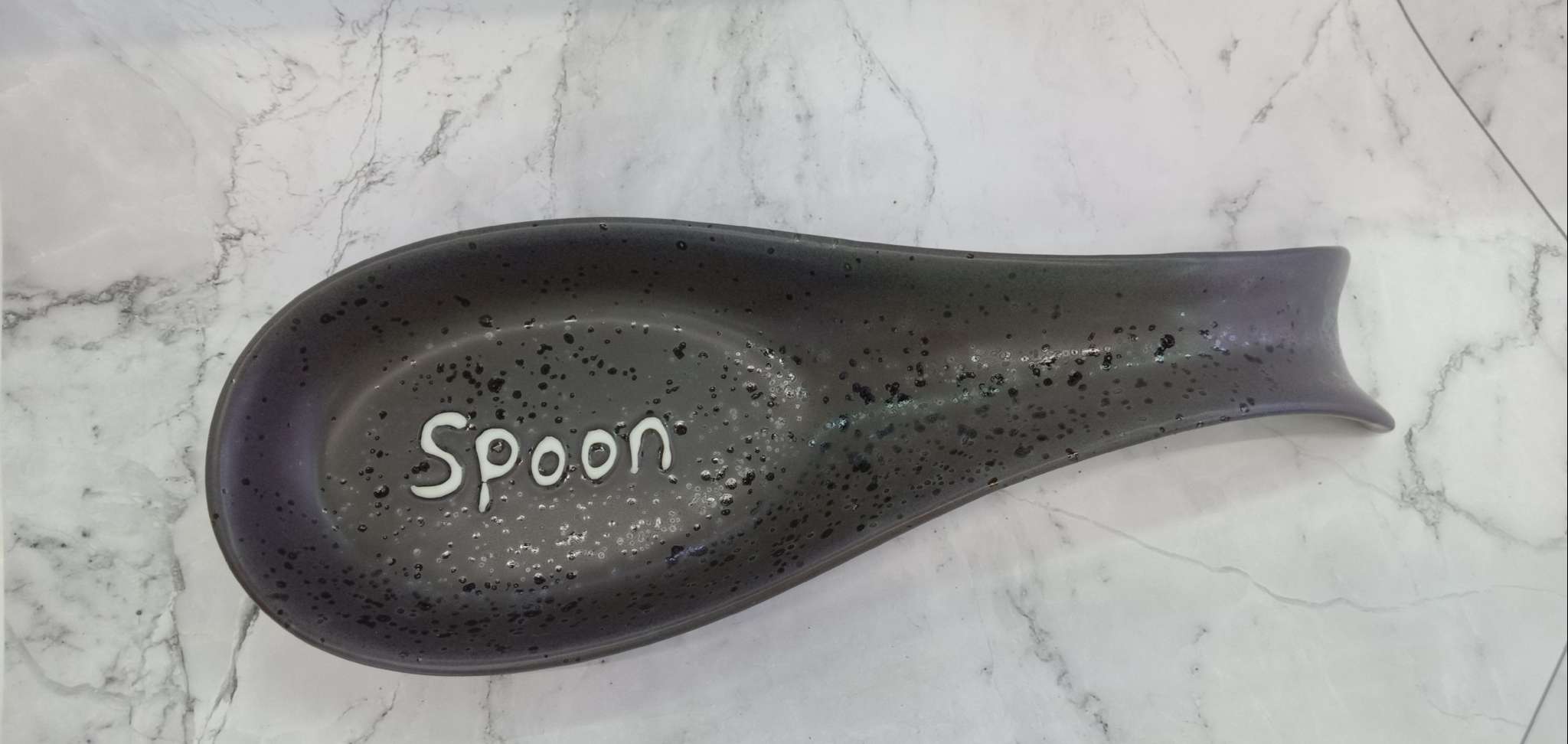 Spoon holder 深咖色刀叉陶瓷勺垫 厨具锅铲垫