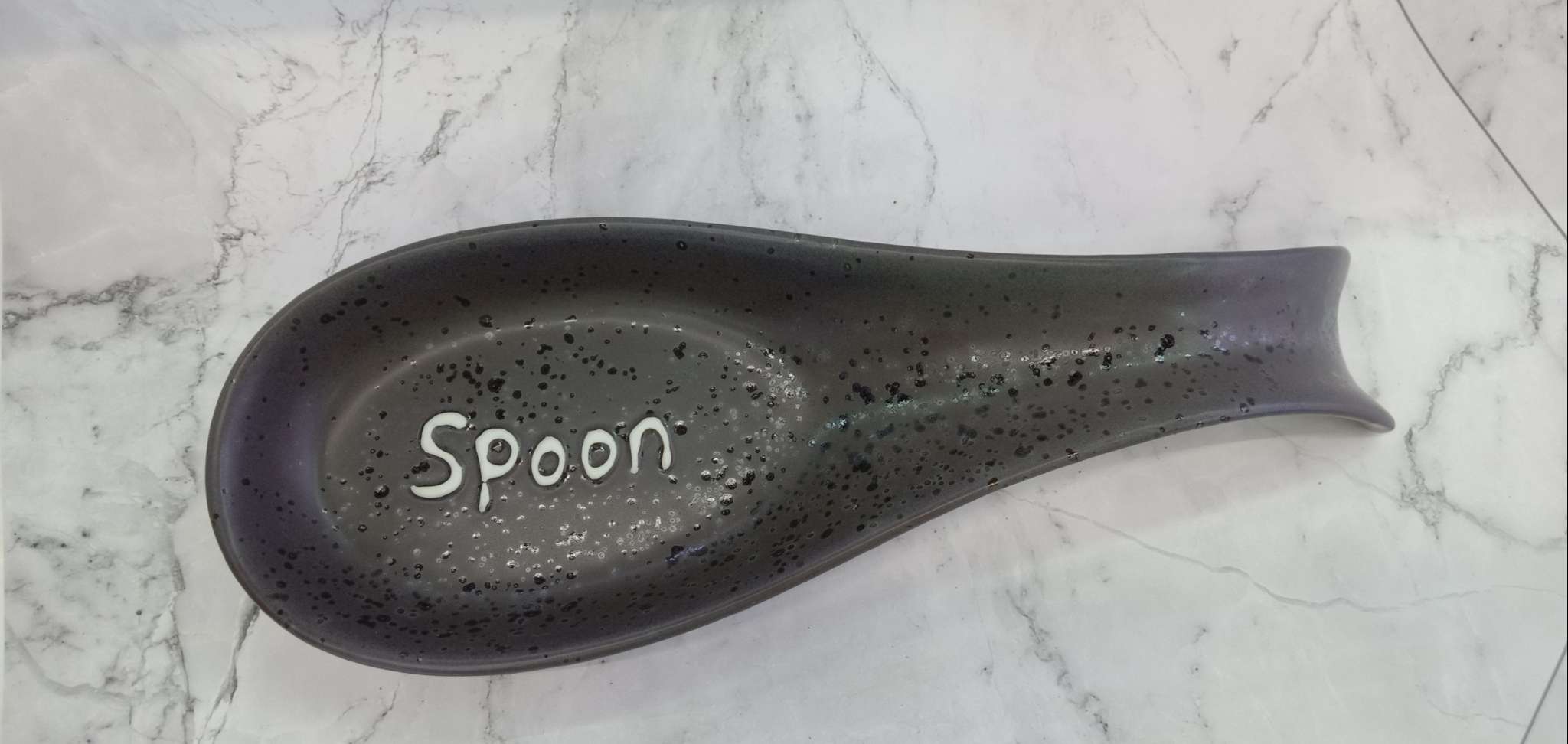 Dark Coffee Colored Knife And Fork Ceramic Spoon Holder Kitchenware Spatula Holder