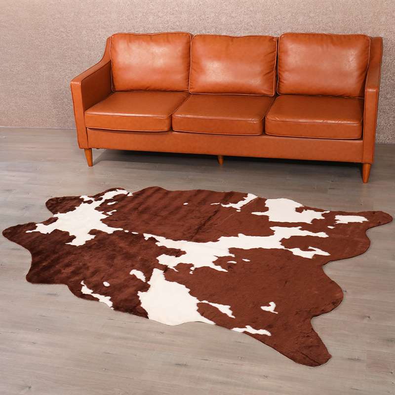 异形地垫 北欧黑白条纹地毯仿牛皮动物纹 厂家直销批发