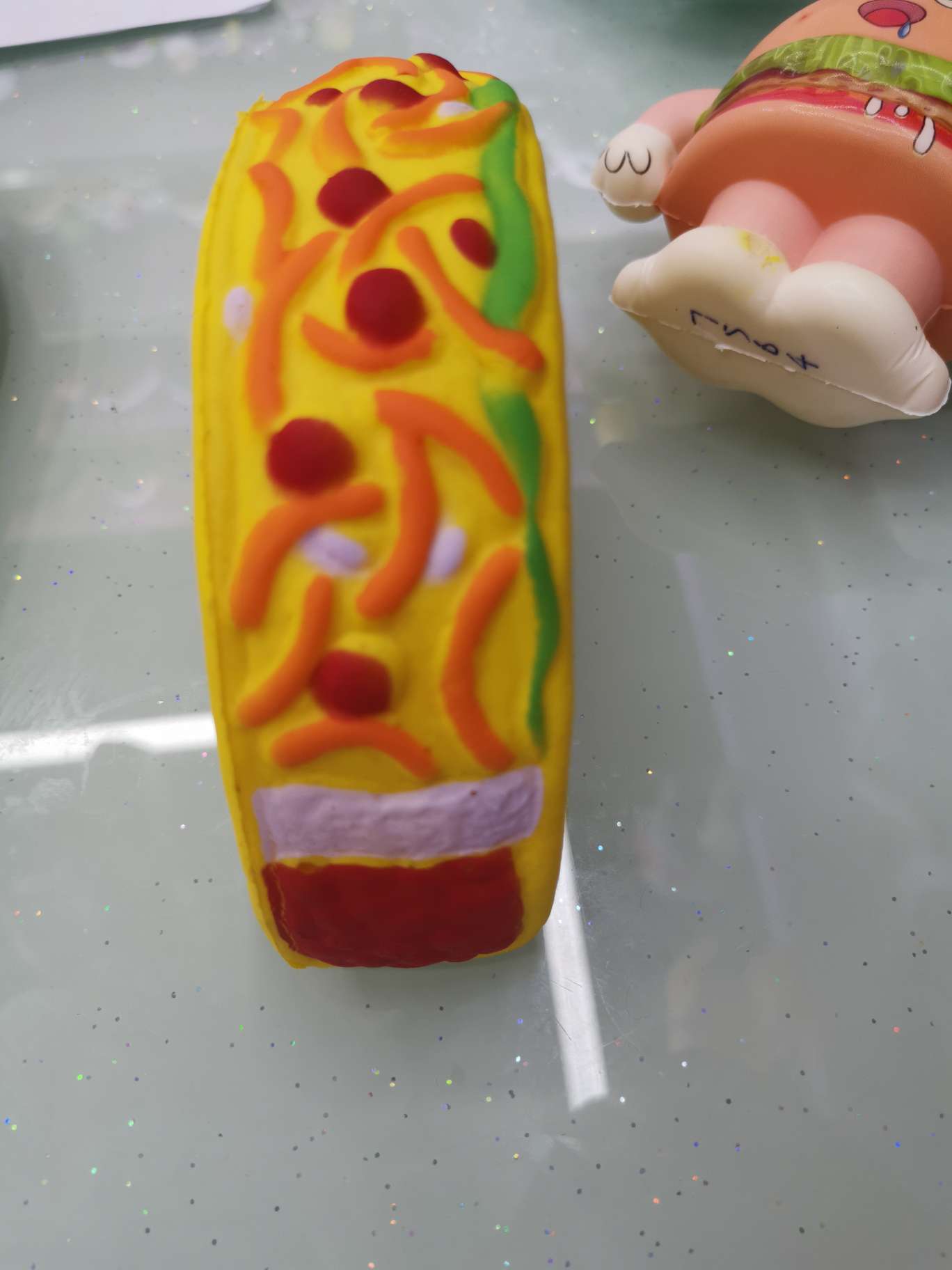 PU Hai toys, cross-border sales and domestic sales, release toys, intellectual toys, play with pinchingle, not hot new Pinchingingle semi-round burger thumbnail