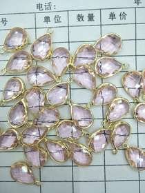 10*14 welding water droplets, electrophoretic color - preserving gold plating. Jewelry accessories