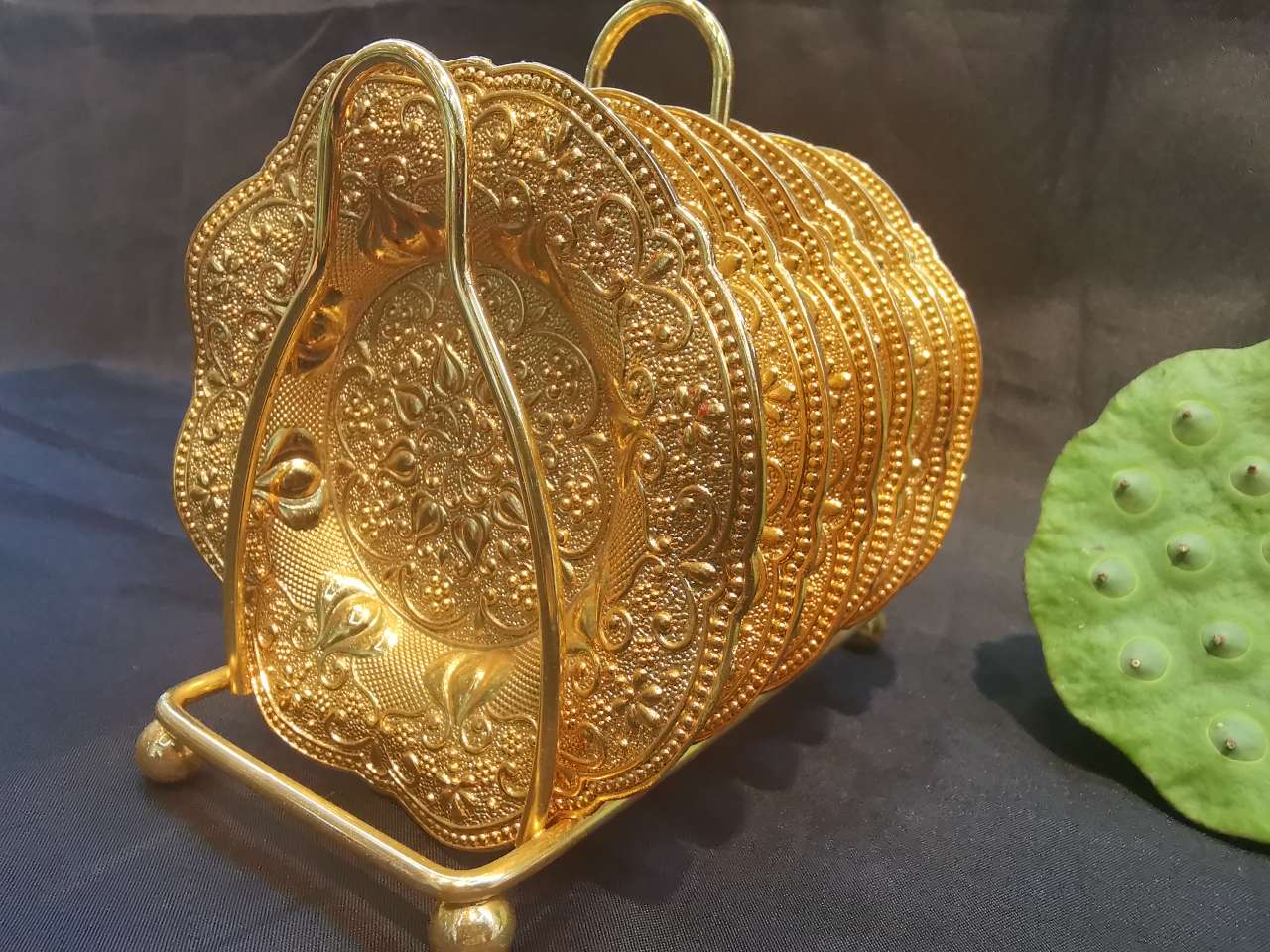 锌合金4寸点心杯碟