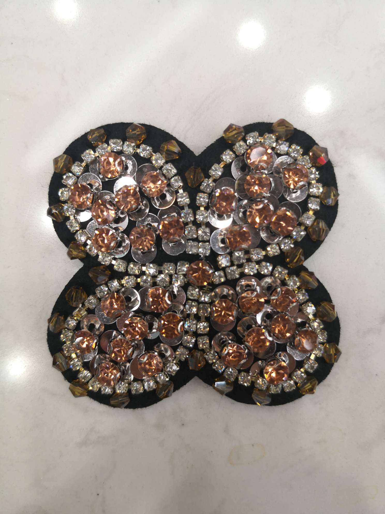 Bow, rhinestone, shoe flower, clothing accessory, headwear, decoration, belt decoration, hat, headband decoration, 38