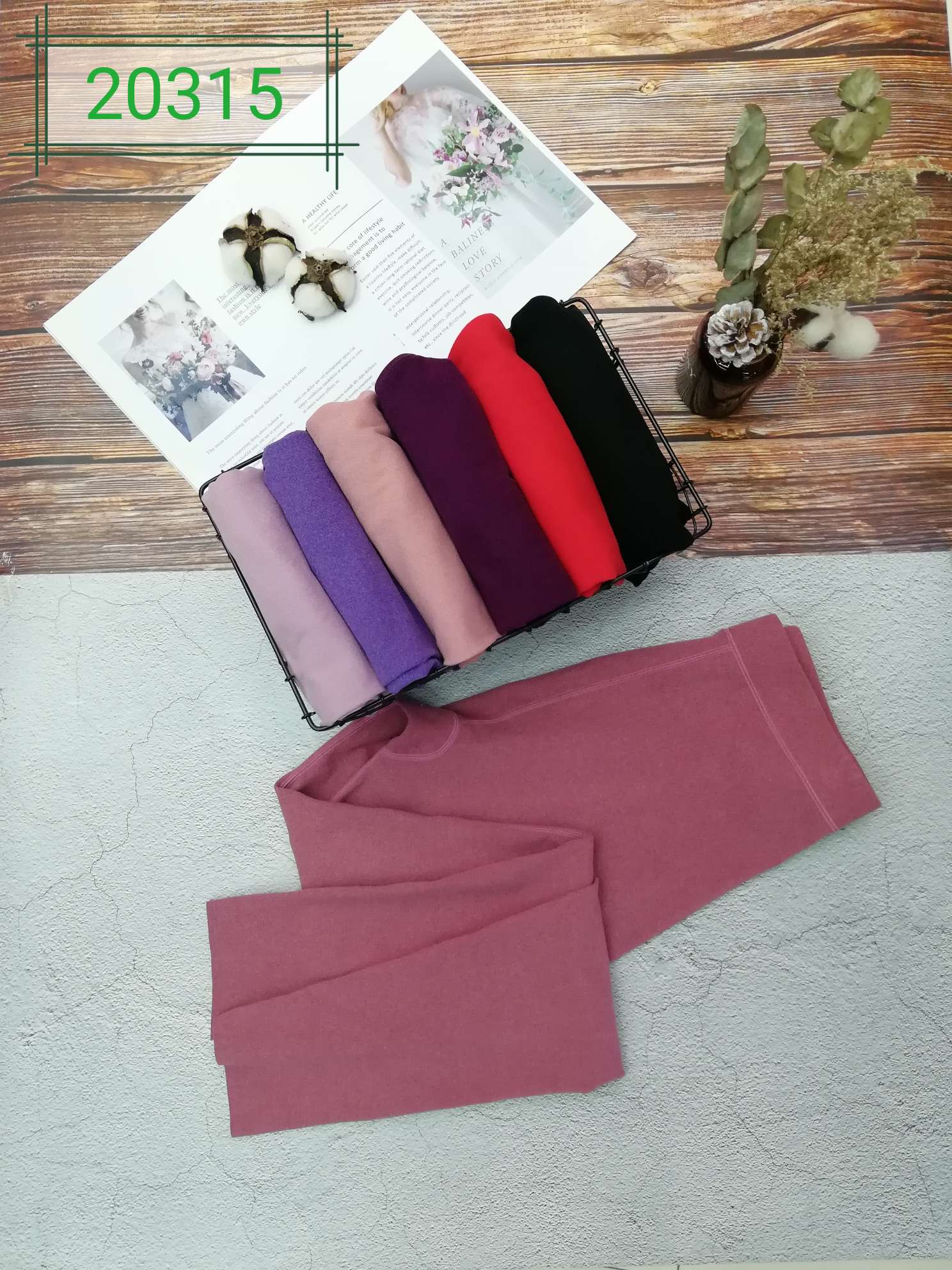 Style no. 20315, lady self-heating cationic toothpick strip long underwear thumbnail