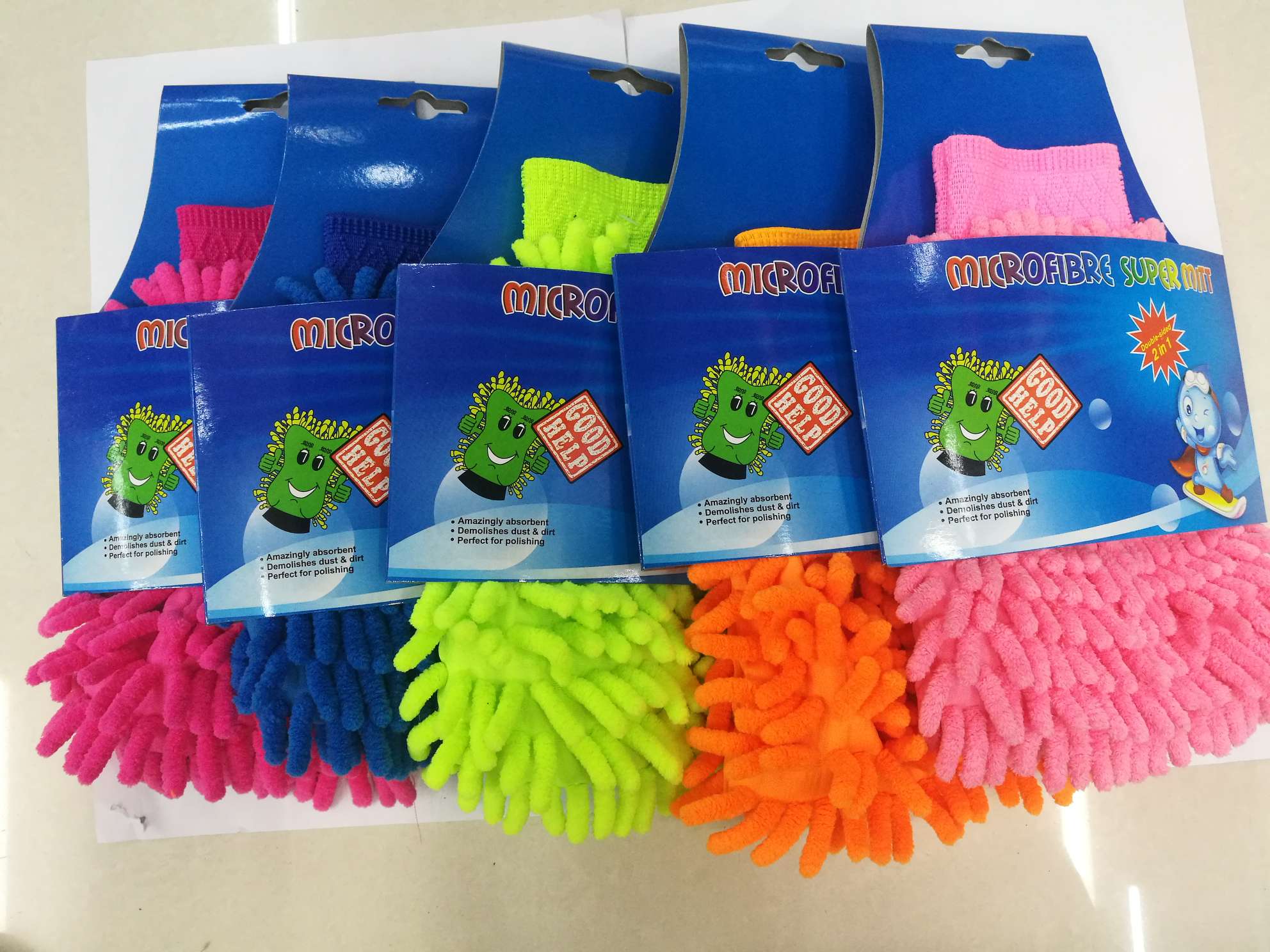 Chenier double-sided car cleaning gloves