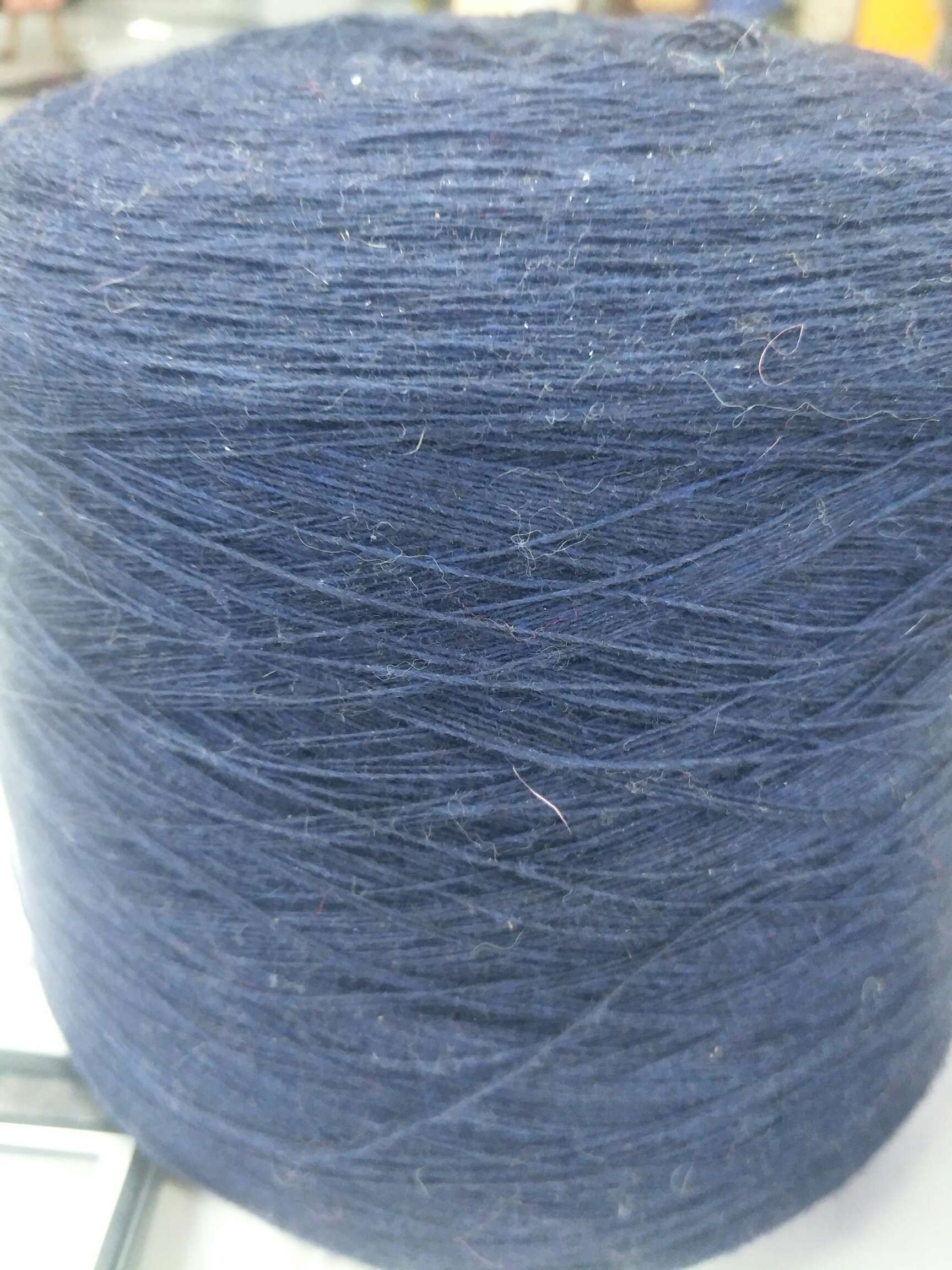 Rabbit fur gauze blue